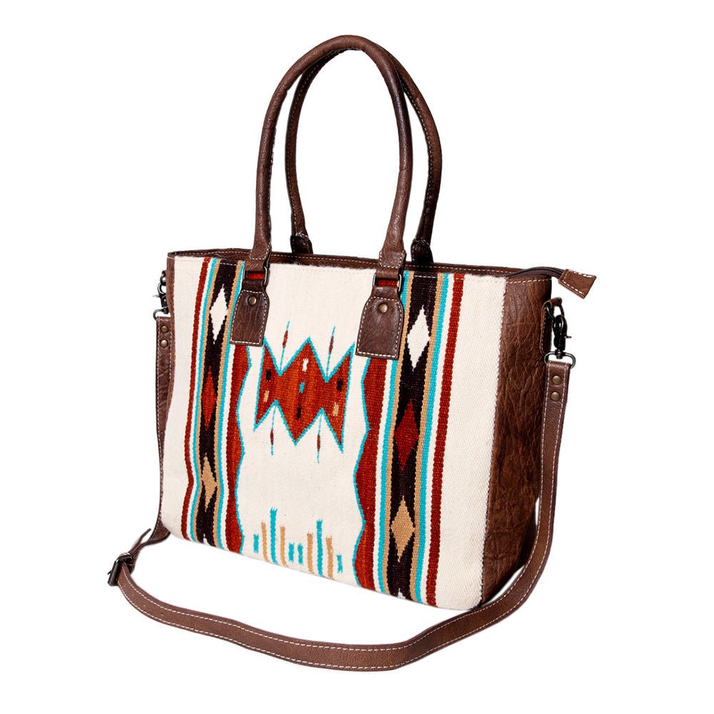 American Darling Tote Saddle Blanket Genuine Leather