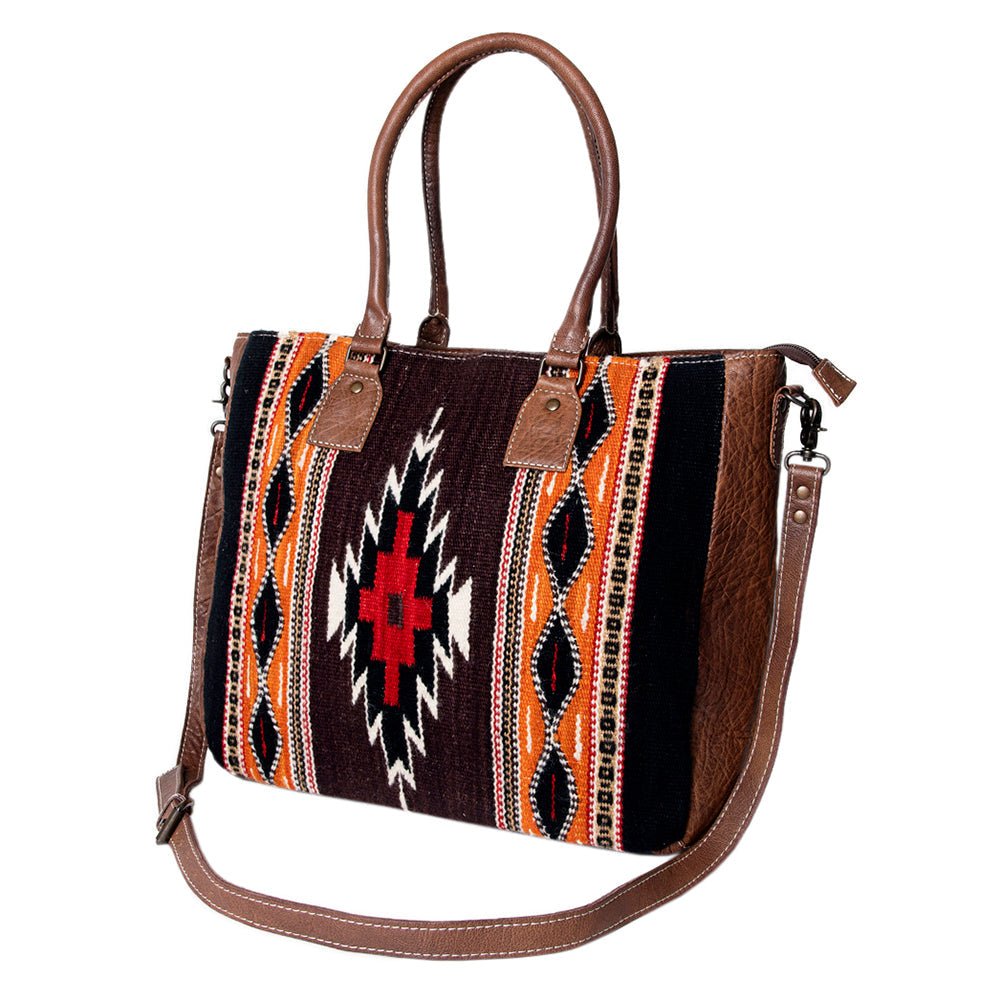 American Darling Tote Saddle Blanket Genuine Leather