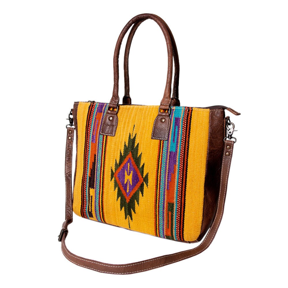 American Darling Tote Saddle Blanket Genuine Leather
