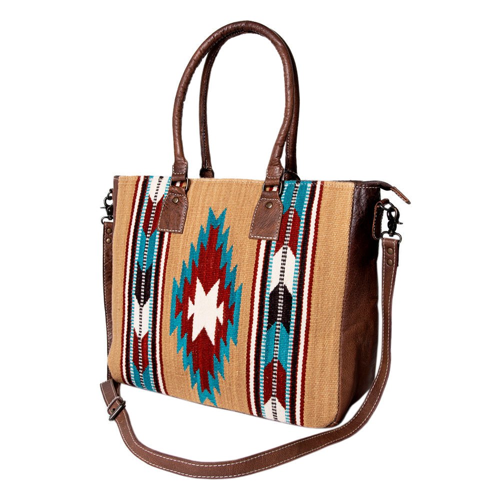 American Darling Tote Saddle Blanket Genuine Leather