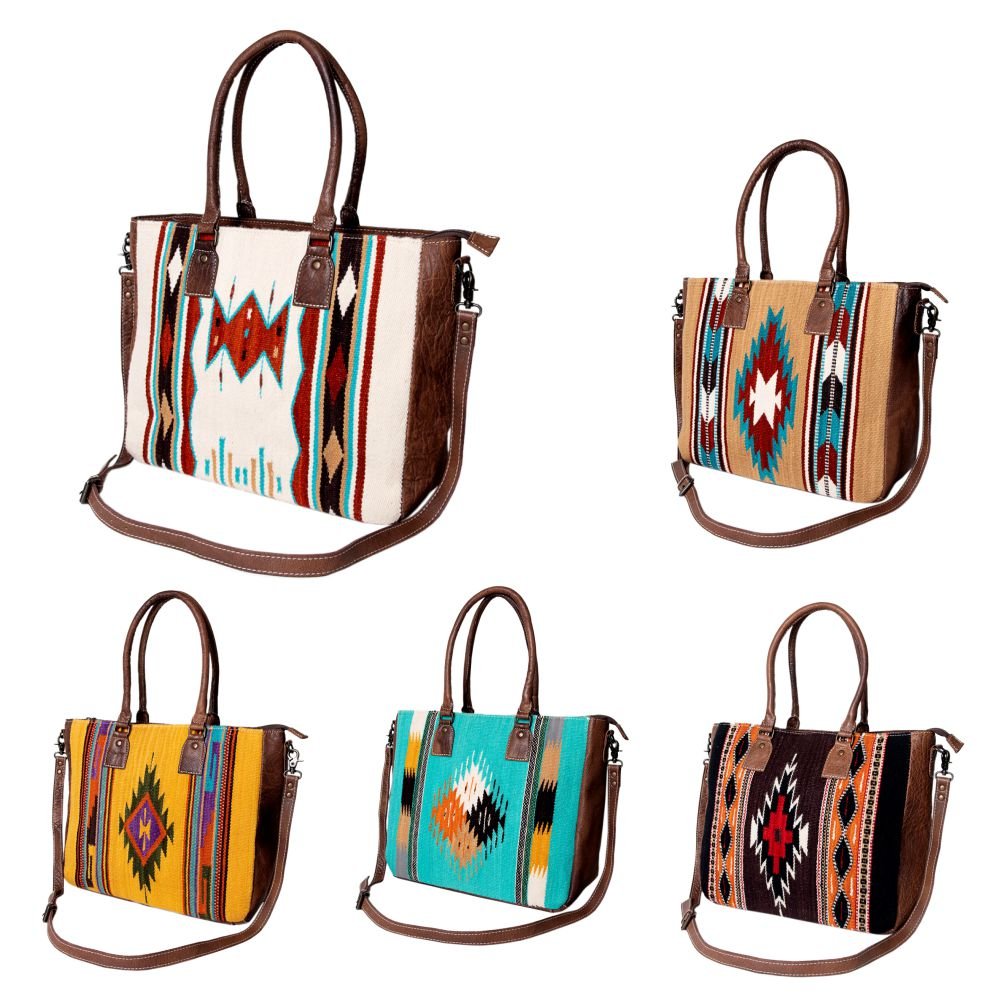 American Darling Tote Saddle Blanket Genuine Leather