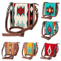 American Darling Saddle Blanket Genuine Leather Large Crossbody Bag