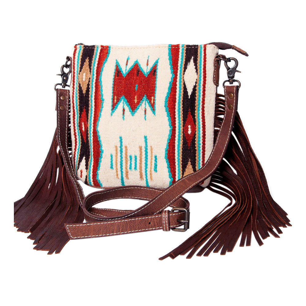 American Darling Crossbody Saddle Blanket Genuine Leather