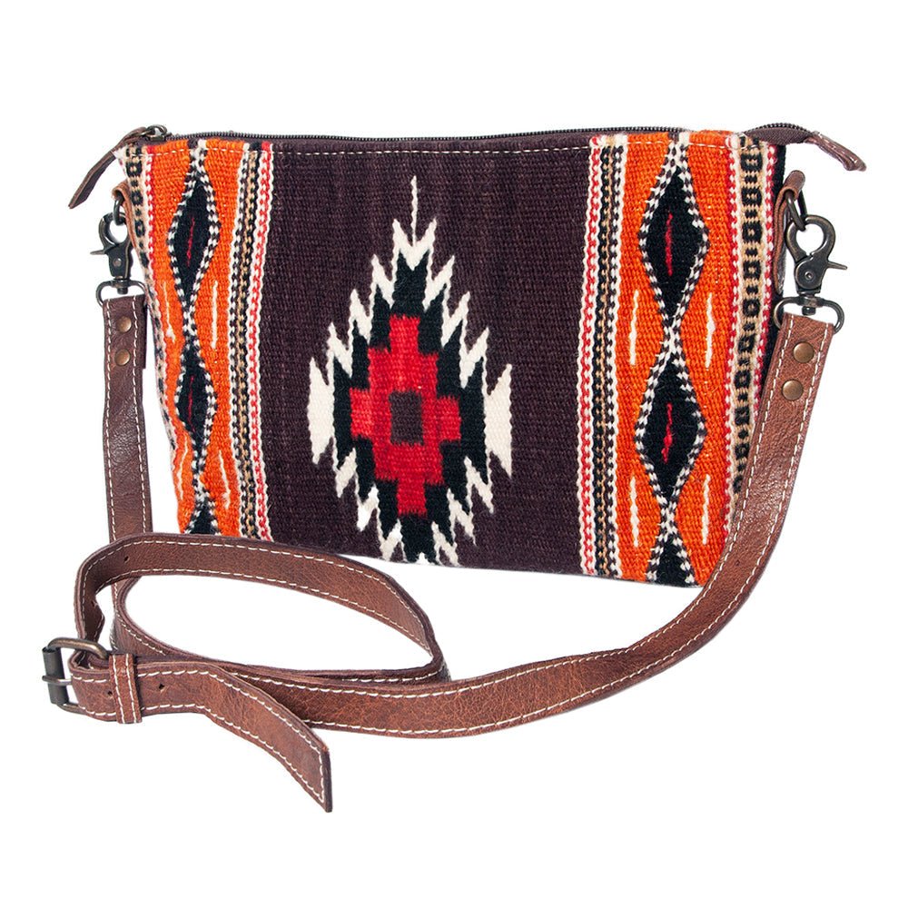 American Darling Crossbody Saddle Blanket Genuine Leather