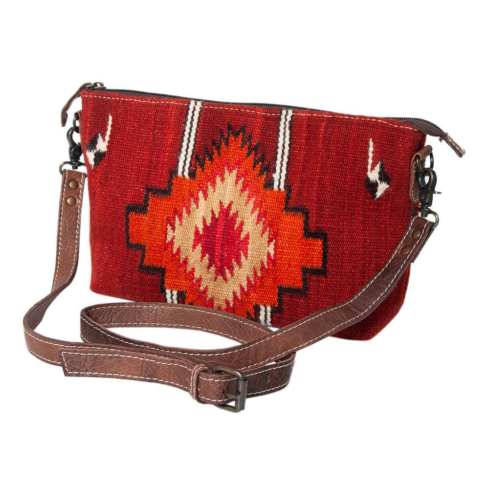 American Darling Crossbody Saddle Blanket Genuine Leather