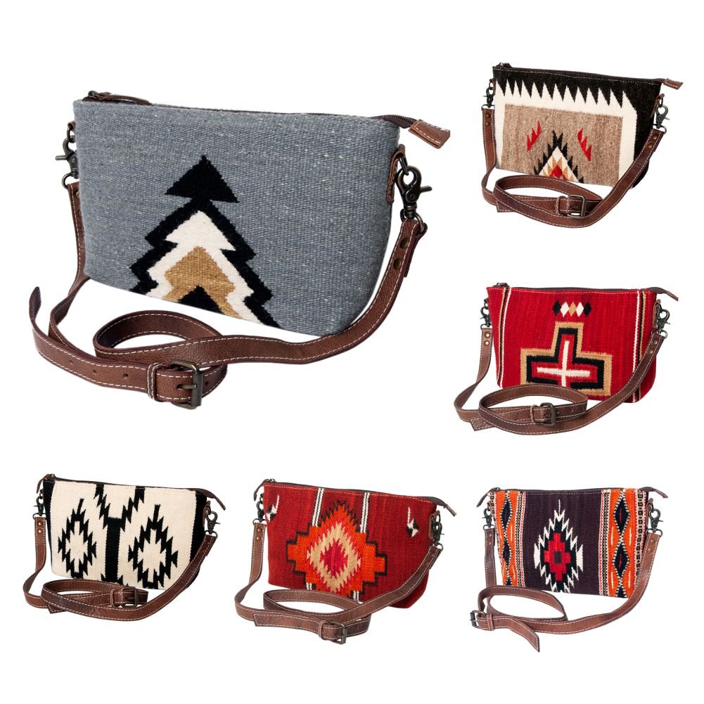 American Darling Crossbody Saddle Blanket Genuine Leather