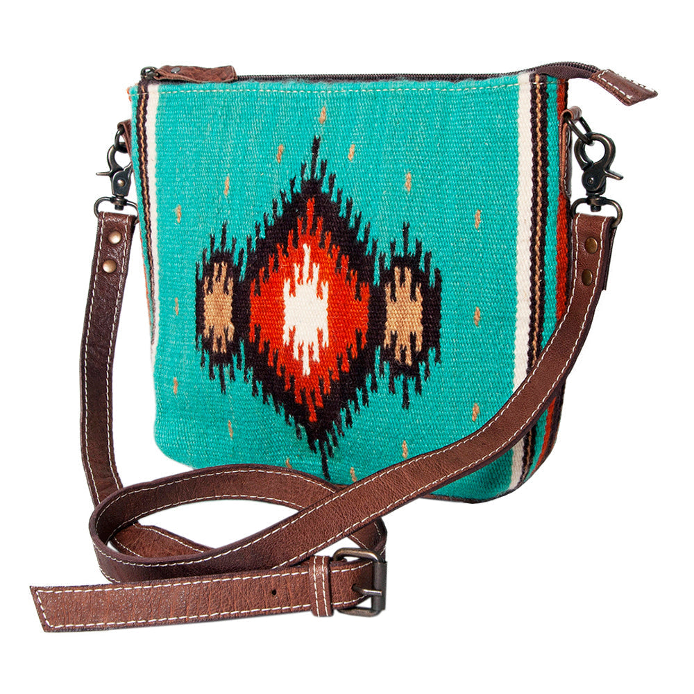 American Darling Saddle Blanket Genuine Leather Crossbody Bag