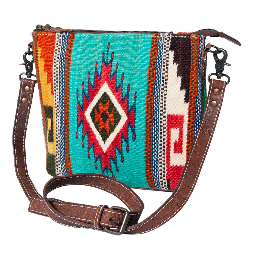 American Darling Saddle Blanket Genuine Leather Crossbody Bag