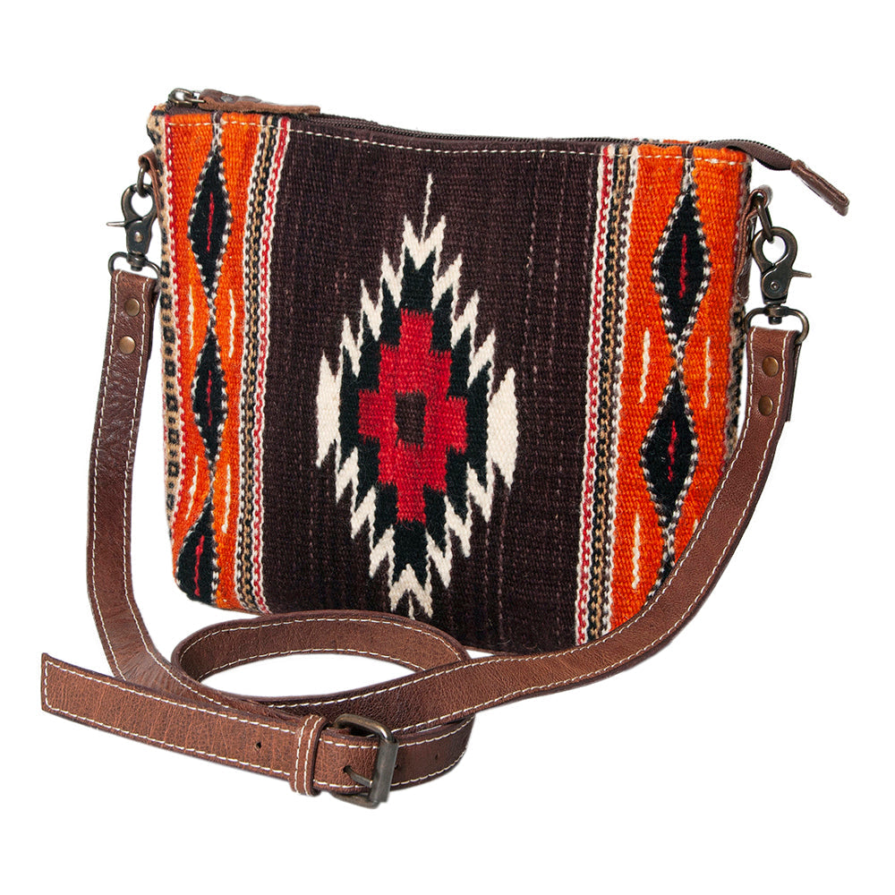 American Darling Saddle Blanket Genuine Leather Crossbody Bag