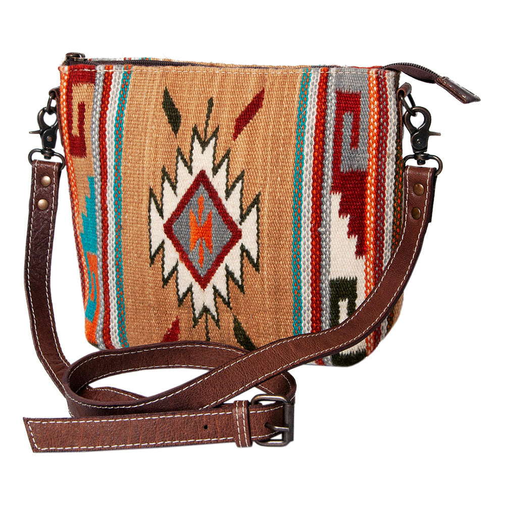 American Darling Saddle Blanket Genuine Leather Crossbody Bag