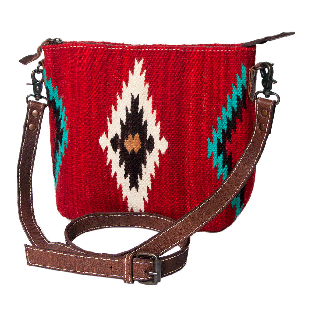 American Darling Saddle Blanket Genuine Leather Crossbody Bag