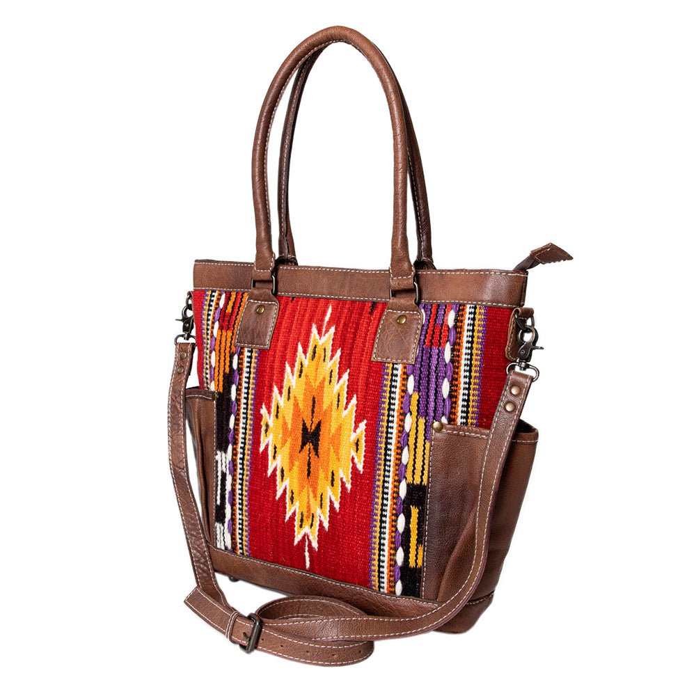 American Darling Tote Saddle Blanket Genuine Leather