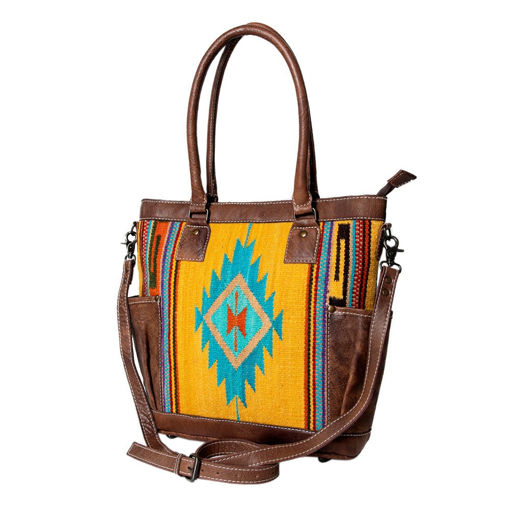 American Darling Tote Saddle Blanket Genuine Leather