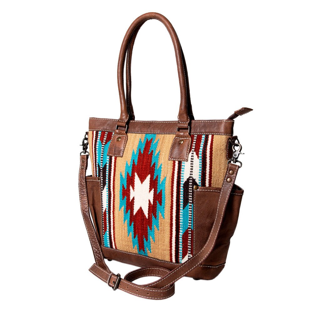 American Darling Tote Saddle Blanket Genuine Leather