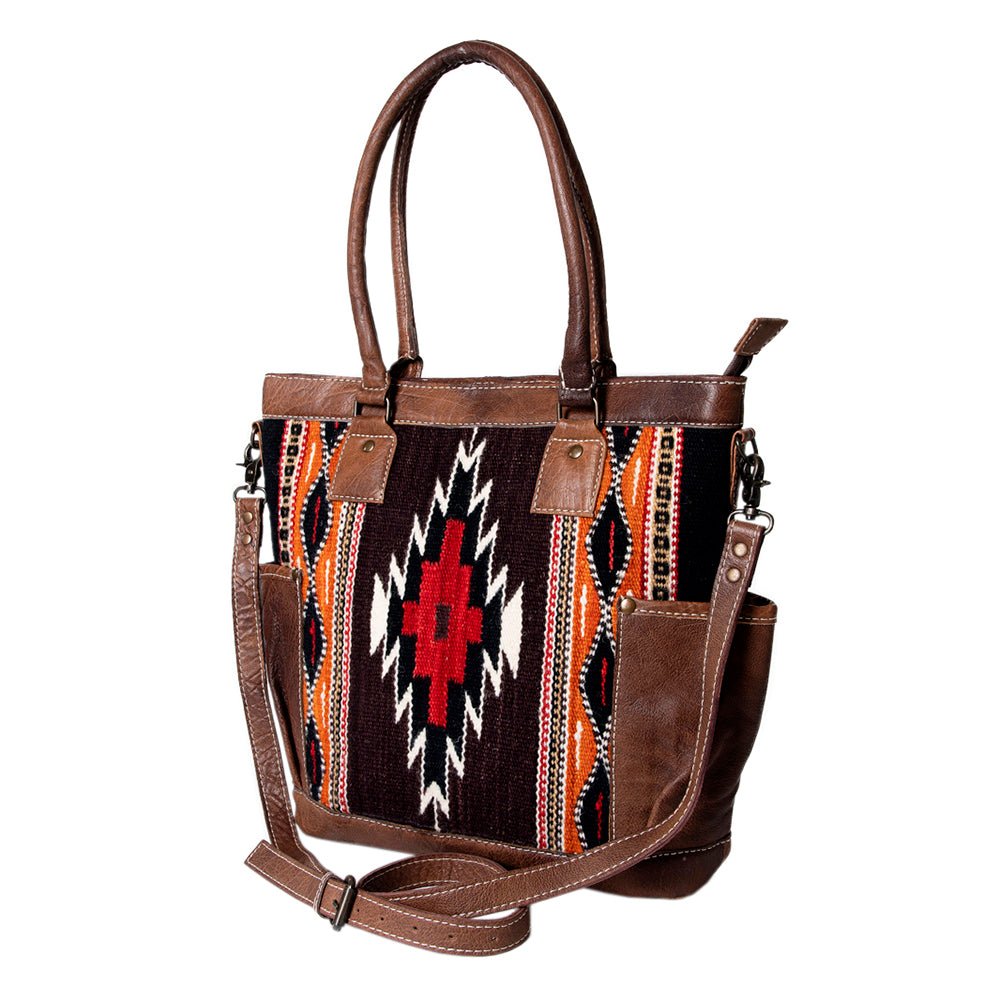 American Darling Tote Saddle Blanket Genuine Leather
