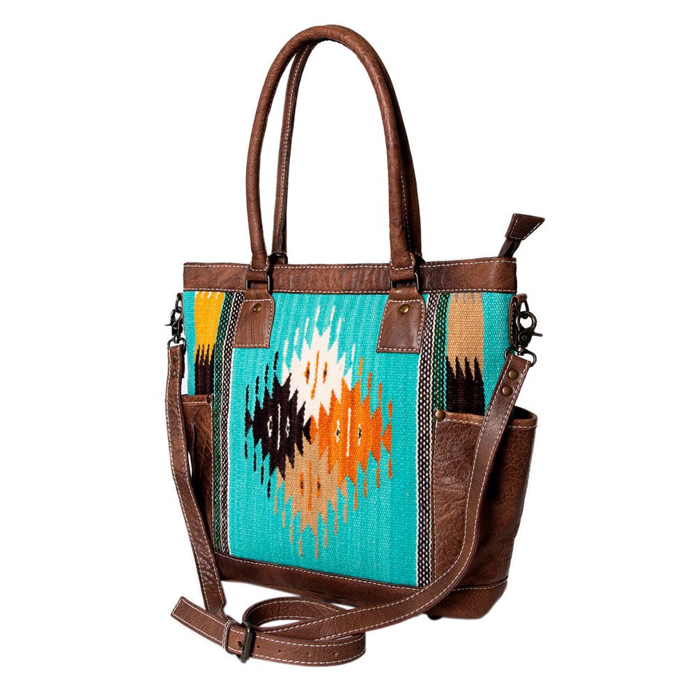 American Darling Tote Saddle Blanket Genuine Leather