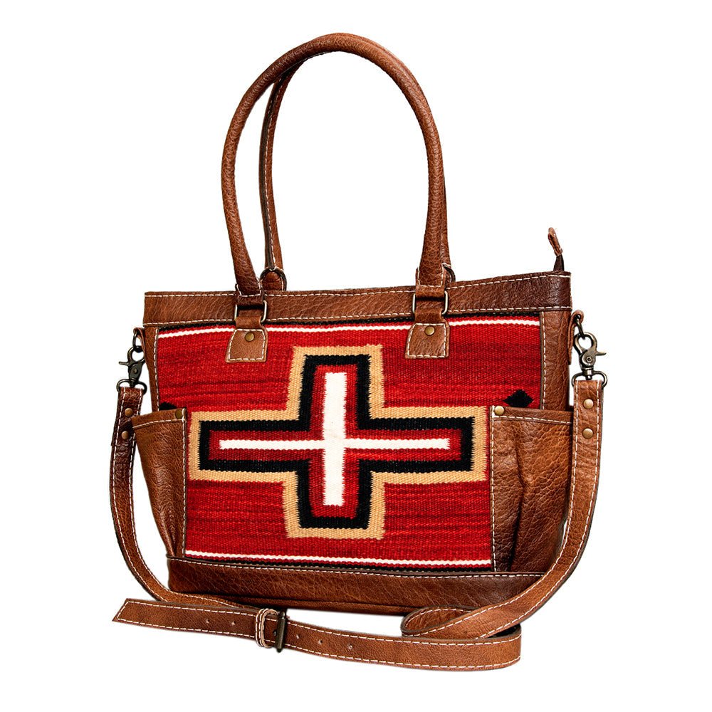 American Darling Tote Saddle Blanket Genuine Leather