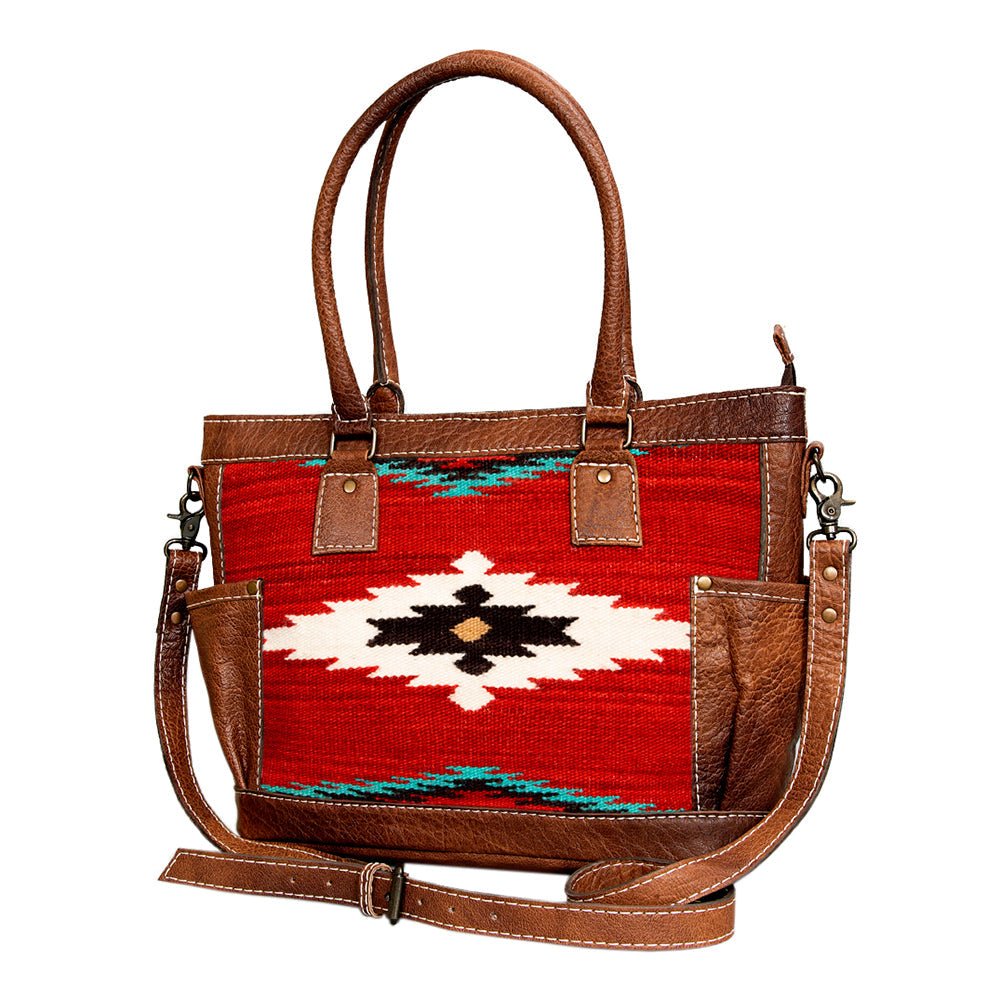 American Darling Tote Saddle Blanket Genuine Leather