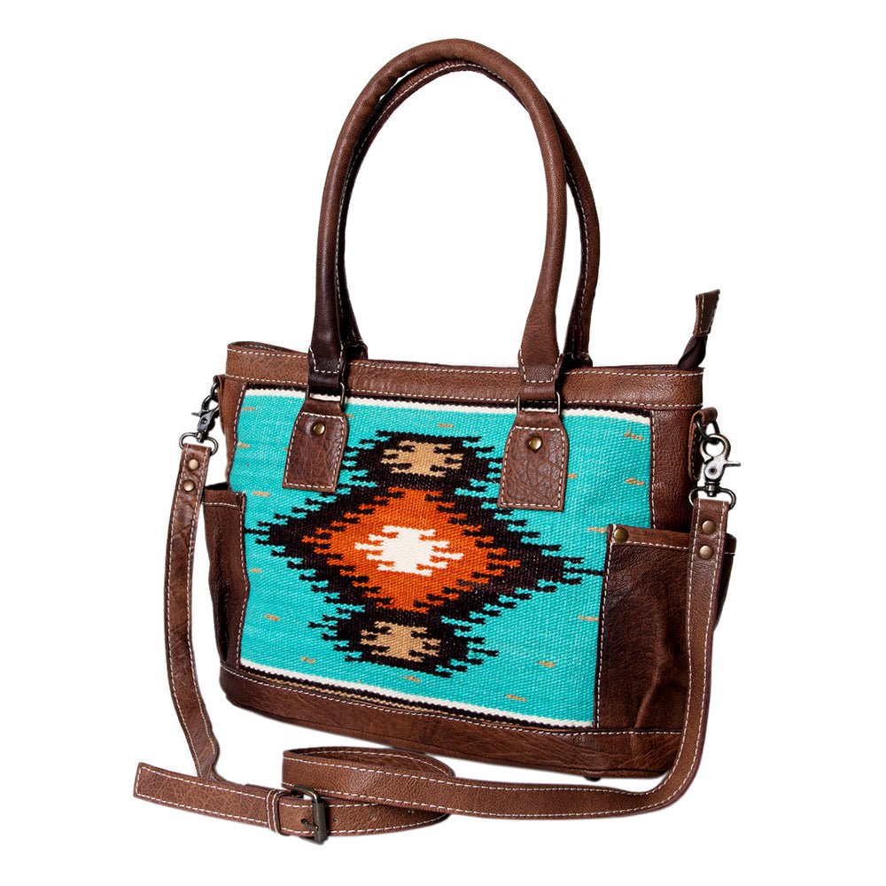 American Darling Tote Saddle Blanket Genuine Leather