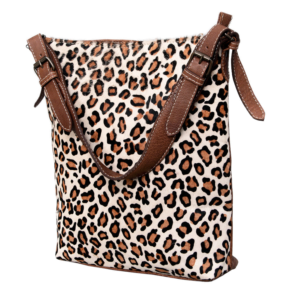 American Darling Hair-On Genuine Leather Hobo Bag