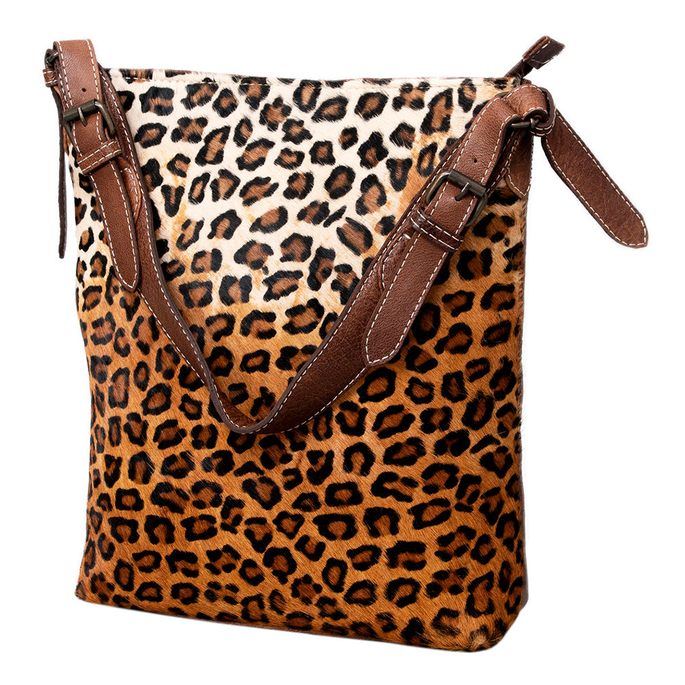 American Darling Hair-On Genuine Leather Hobo Bag
