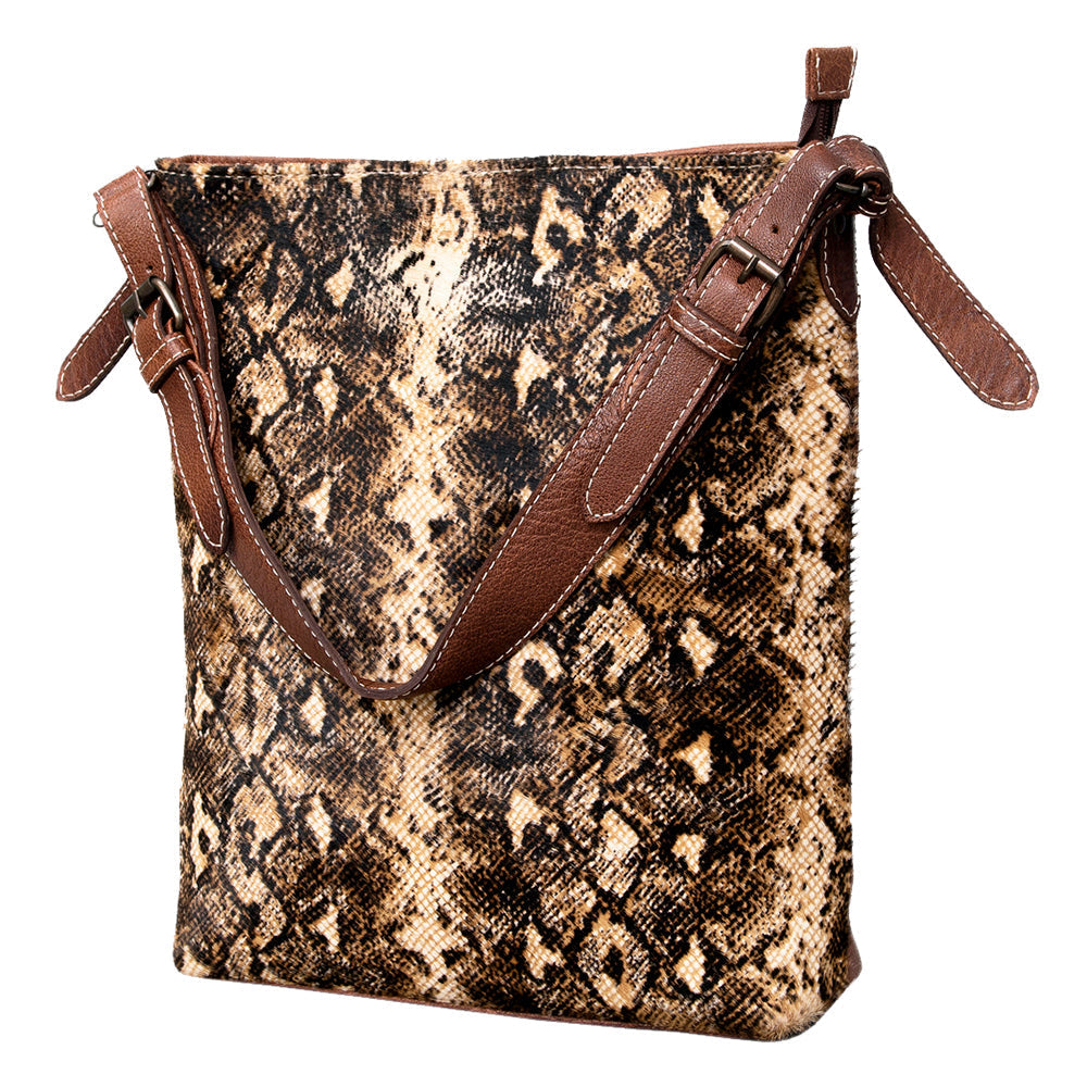 American Darling Hair-On Genuine Leather Hobo Bag