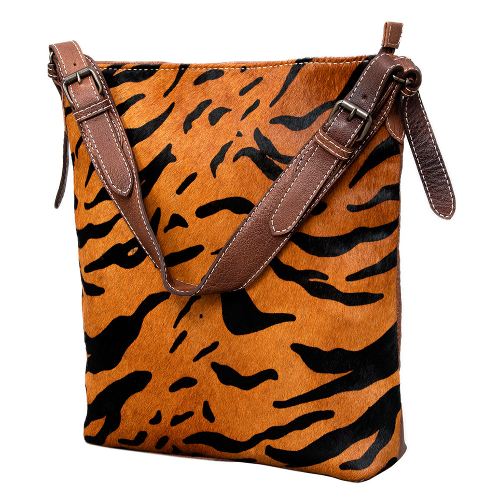 American Darling Hair-On Genuine Leather Hobo Bag