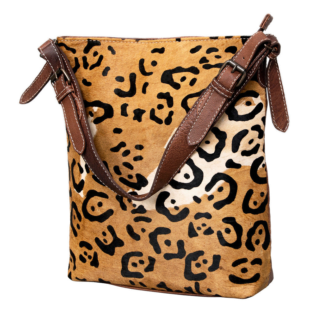 American Darling Hair-On Genuine Leather Hobo Bag