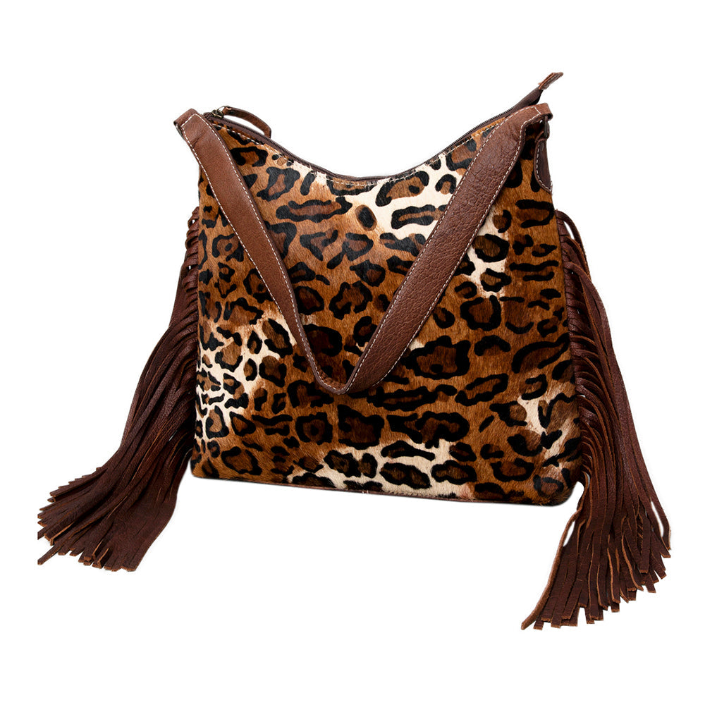 American Darling Hair-On Genuine Leather Hobo Bag