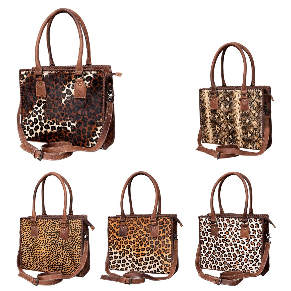 American Darling Hair-On Genuine Leather Hobo Bag