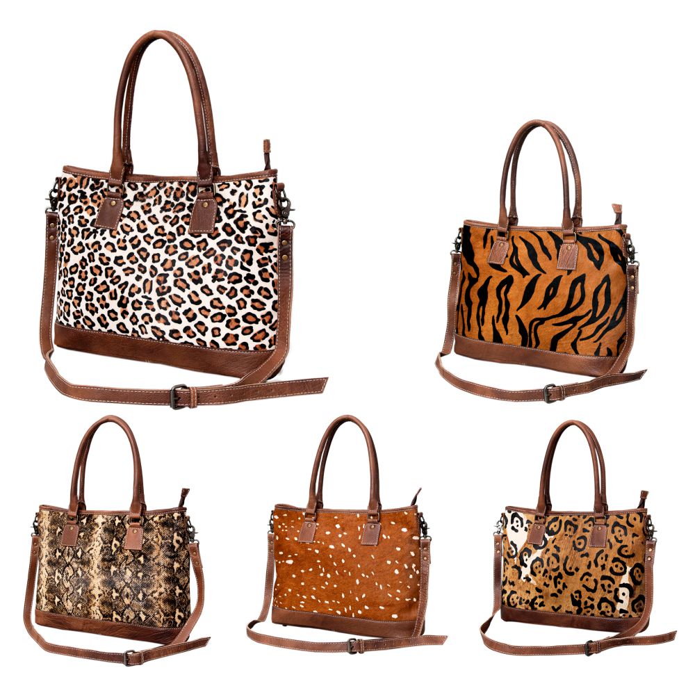American Darling Hair-On Genuine Leather Hobo Bag