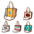 American Darling Saddle Blanket Genuine Leather Tote