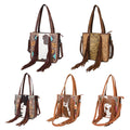 American Darling Tote Hand Tooled Hair-On Genuine Leather