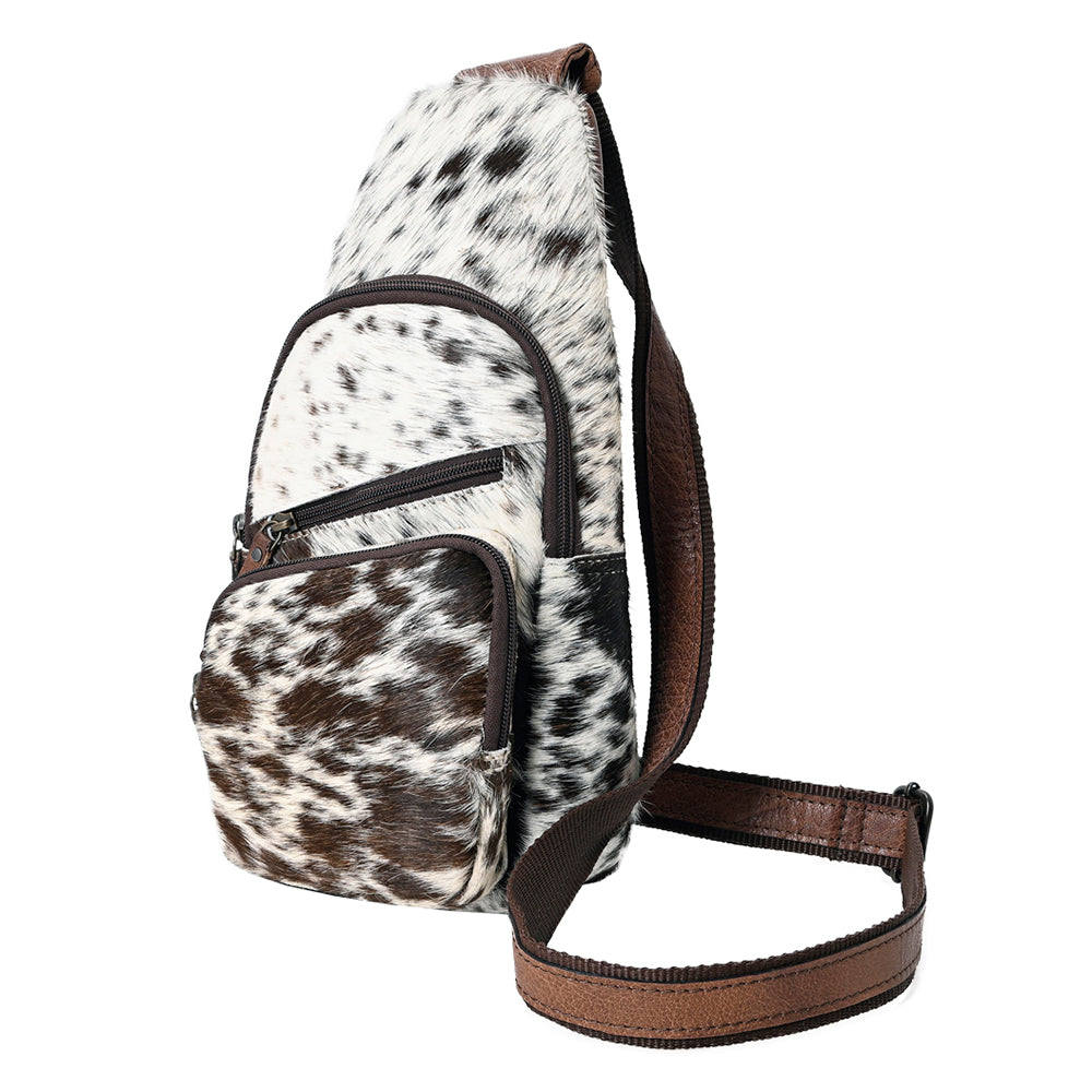 American Darling Sling Hand Tooled Hair-On Genuine Leather