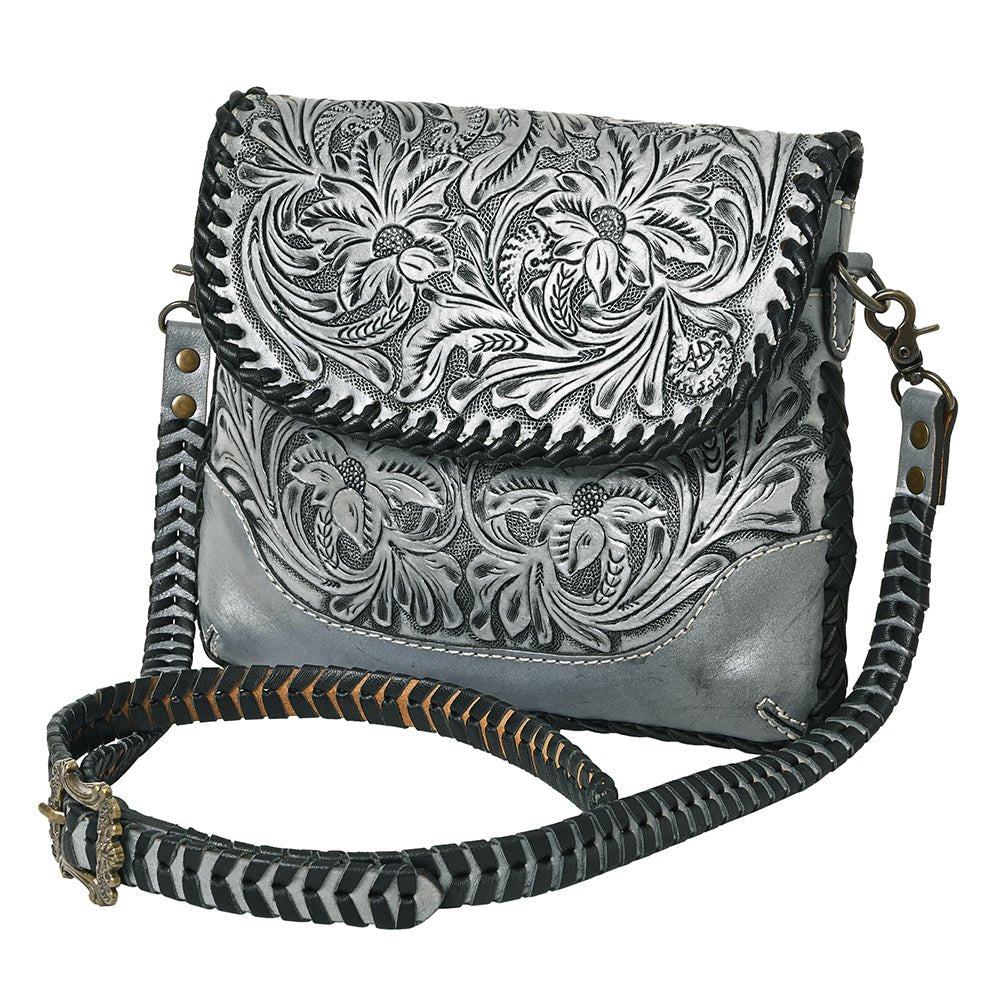 American Darling Small Crossbody Hand Tooled Genuine Leather
