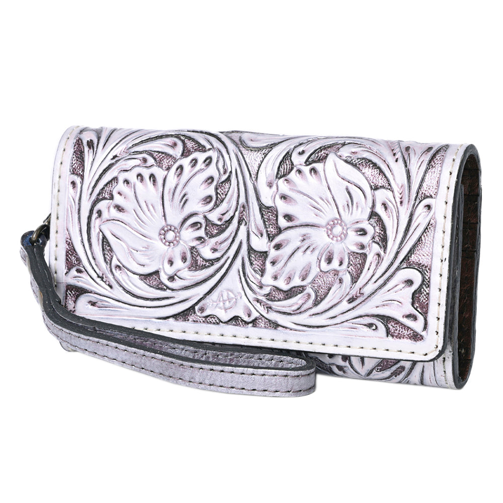 American Darling Clutch Hand Tooled Genuine Leather