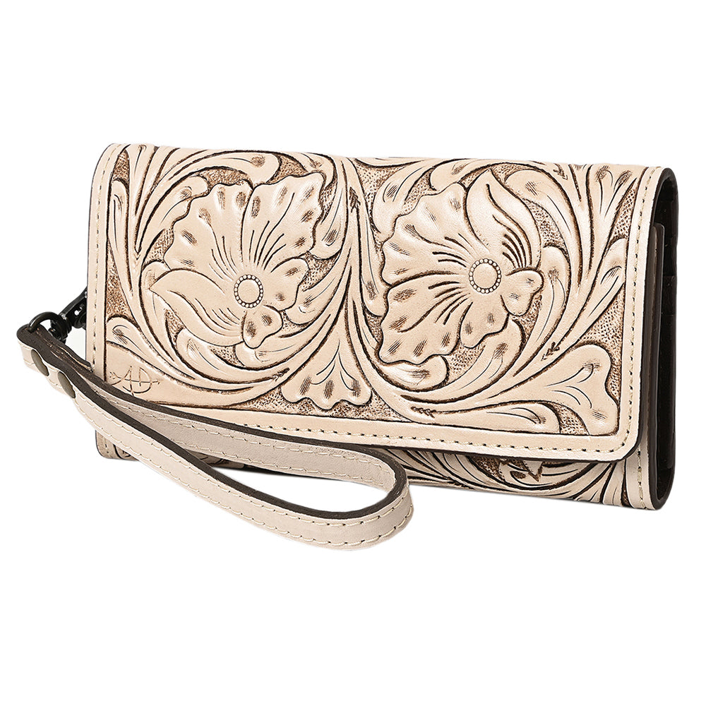 American Darling Clutch Hand Tooled Genuine Leather