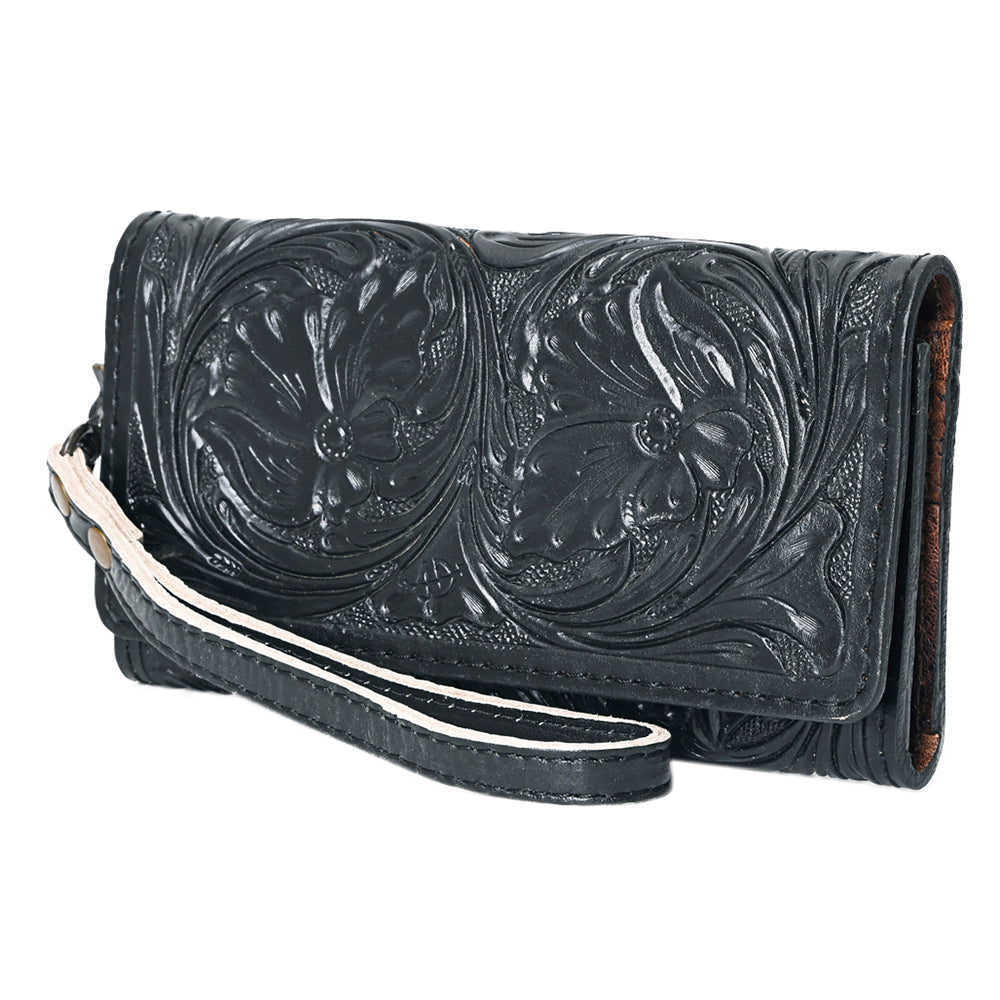 American Darling Clutch Hand Tooled Genuine Leather