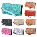 American Darling Clutch Hand Tooled Genuine Leather