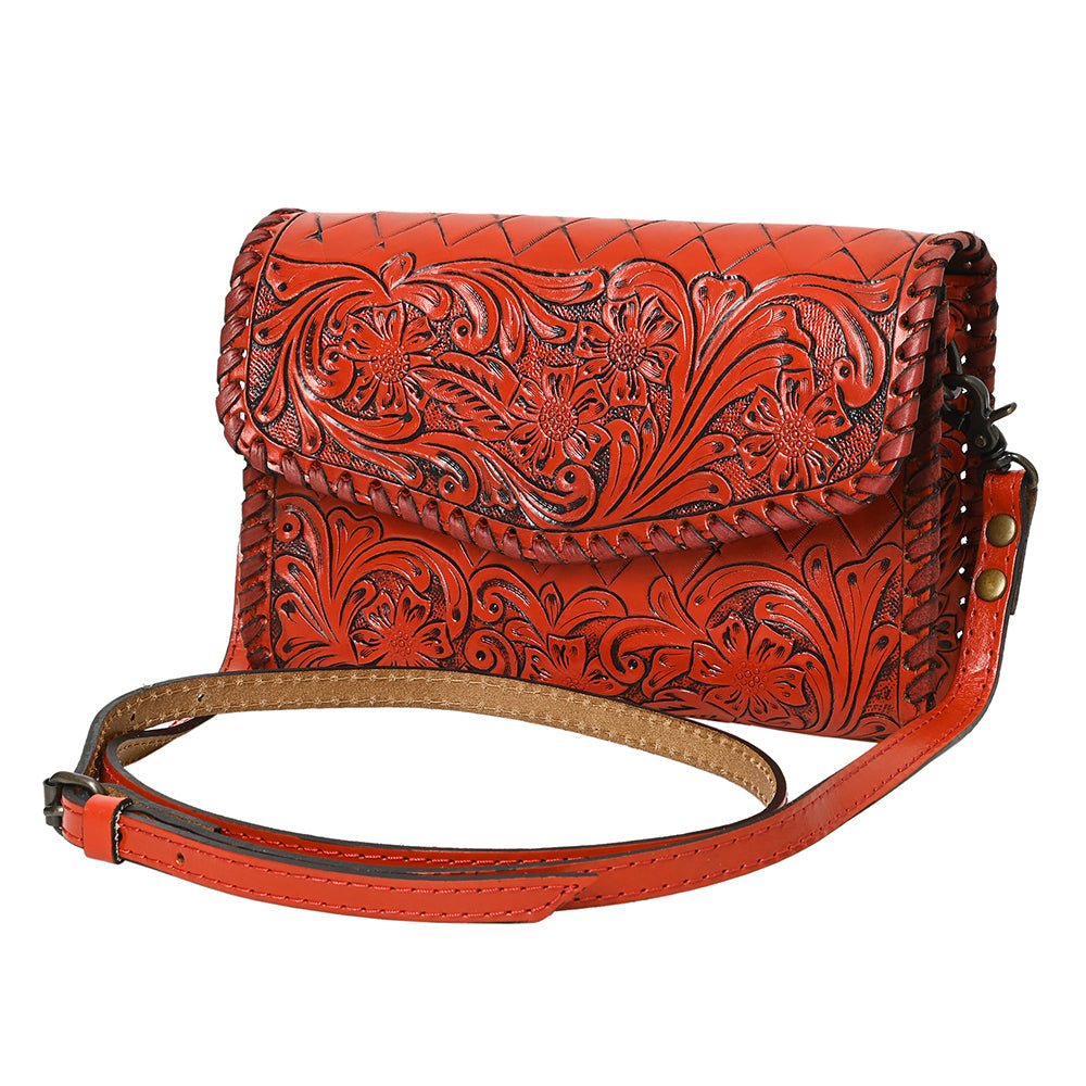 American Darling Wallet Hand Tooled Genuine Leather