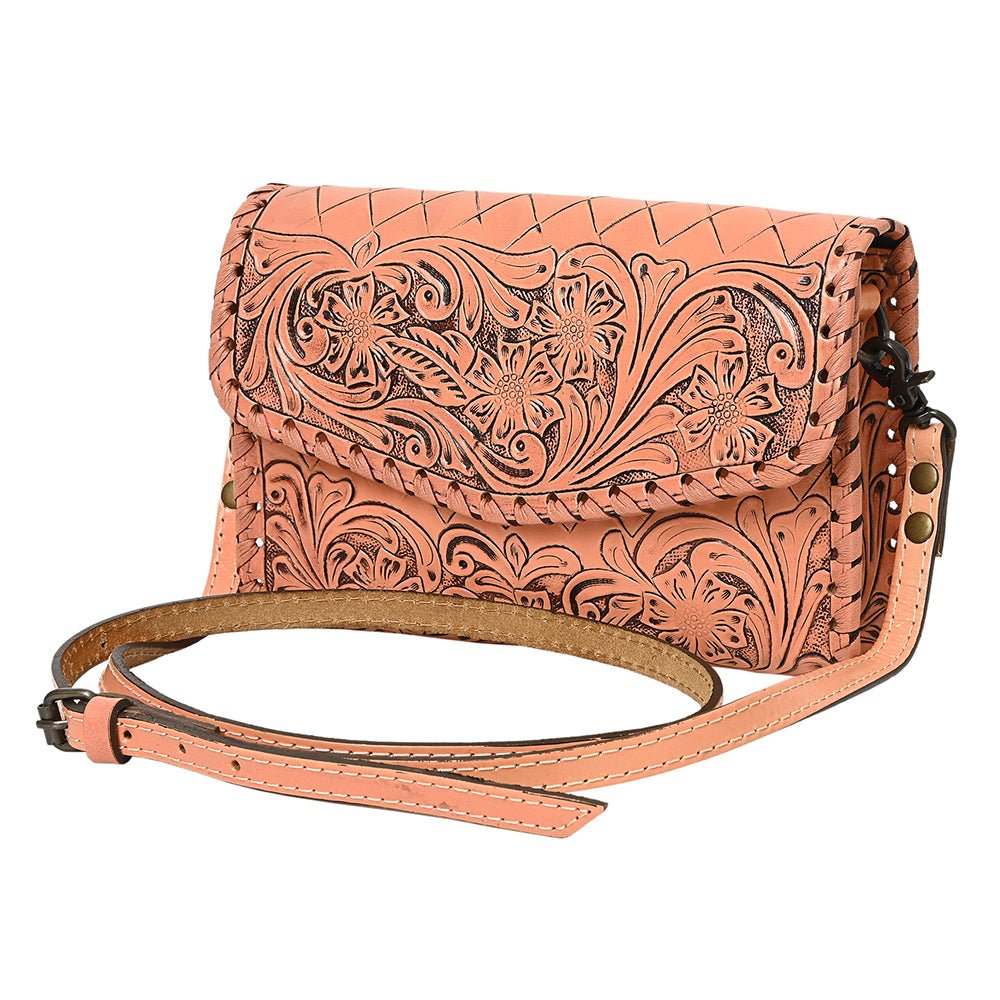 American Darling Wallet Hand Tooled Genuine Leather