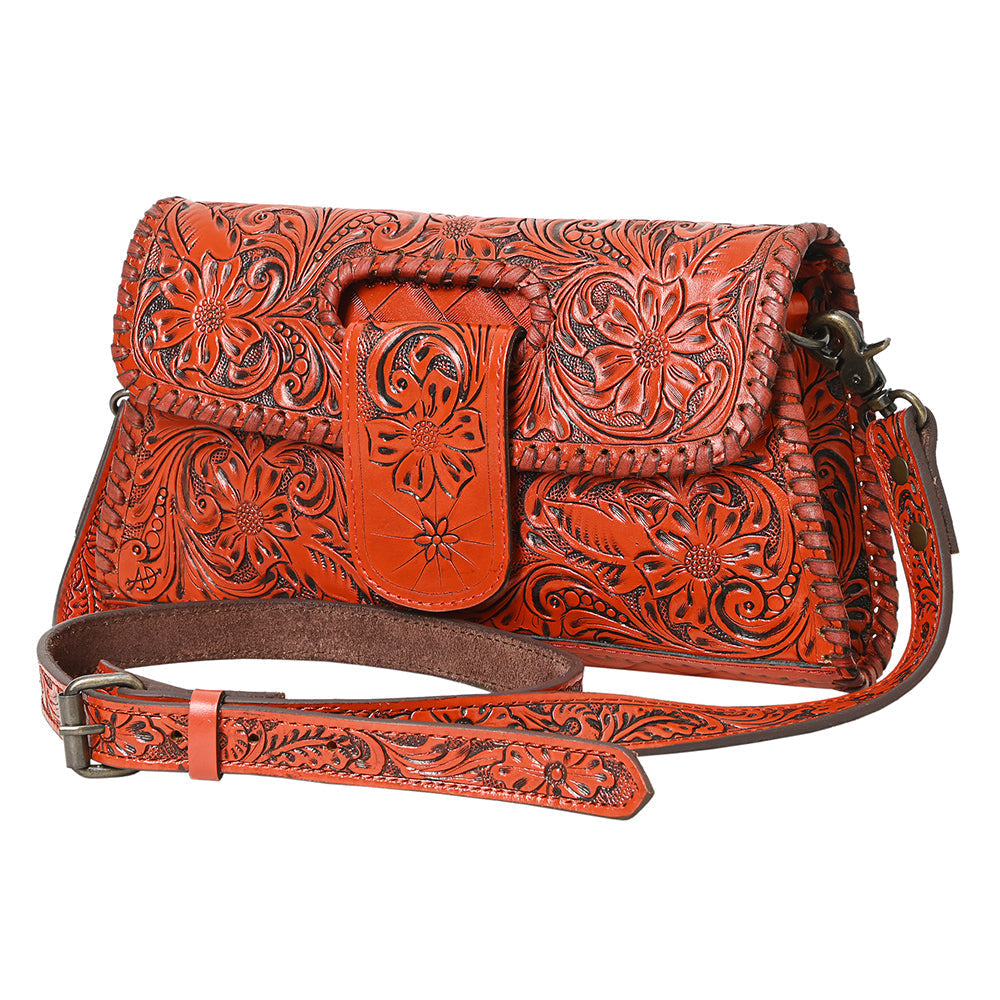 American Darling Wallet Hand Tooled Genuine Leather