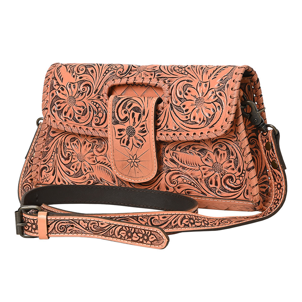 American Darling Wallet Hand Tooled Genuine Leather