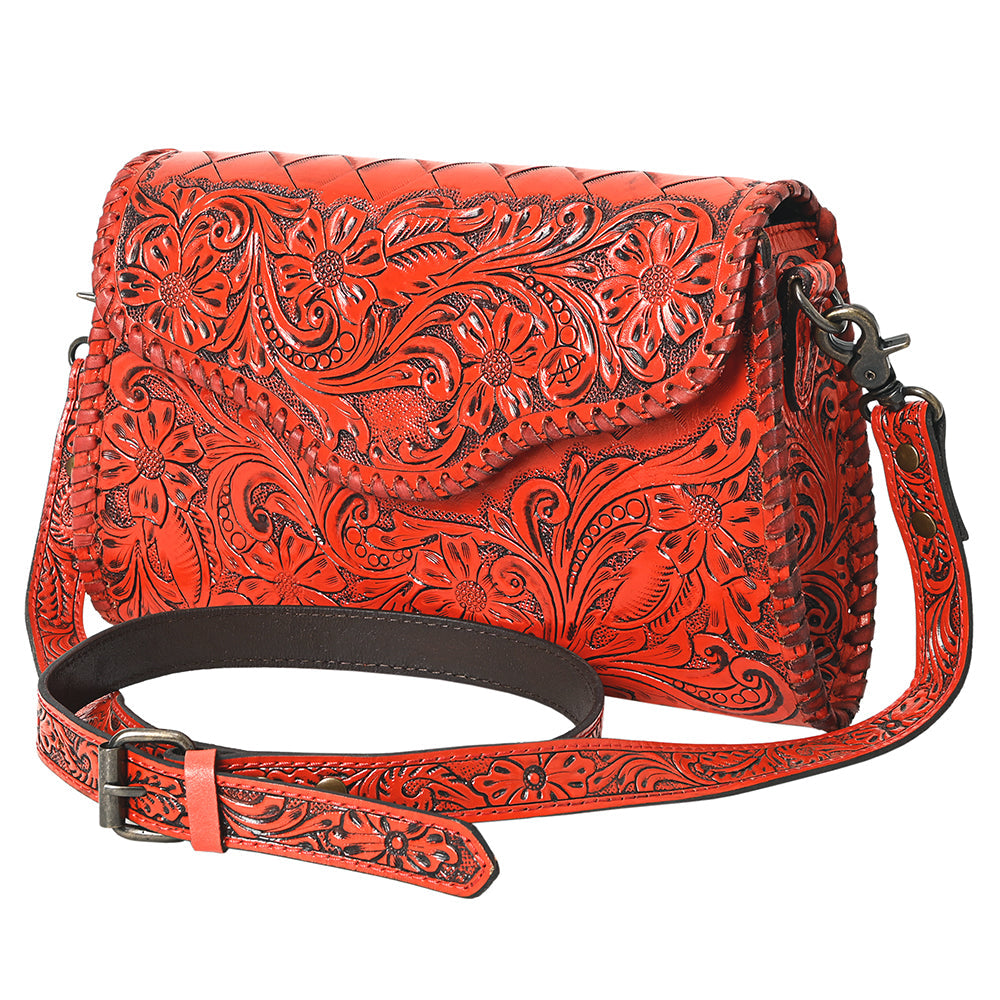 American Darling Hand-Tooled Genuine Leather Clutch