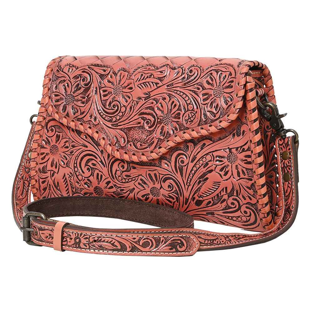 American Darling Hand-Tooled Genuine Leather Clutch