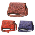 American Darling Hand-Tooled Genuine Leather Clutch