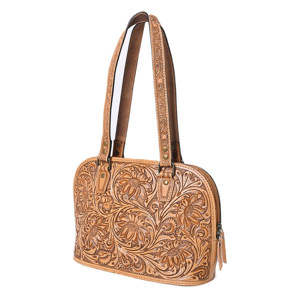 American Darling Tote Hand Tooled Genuine Leather