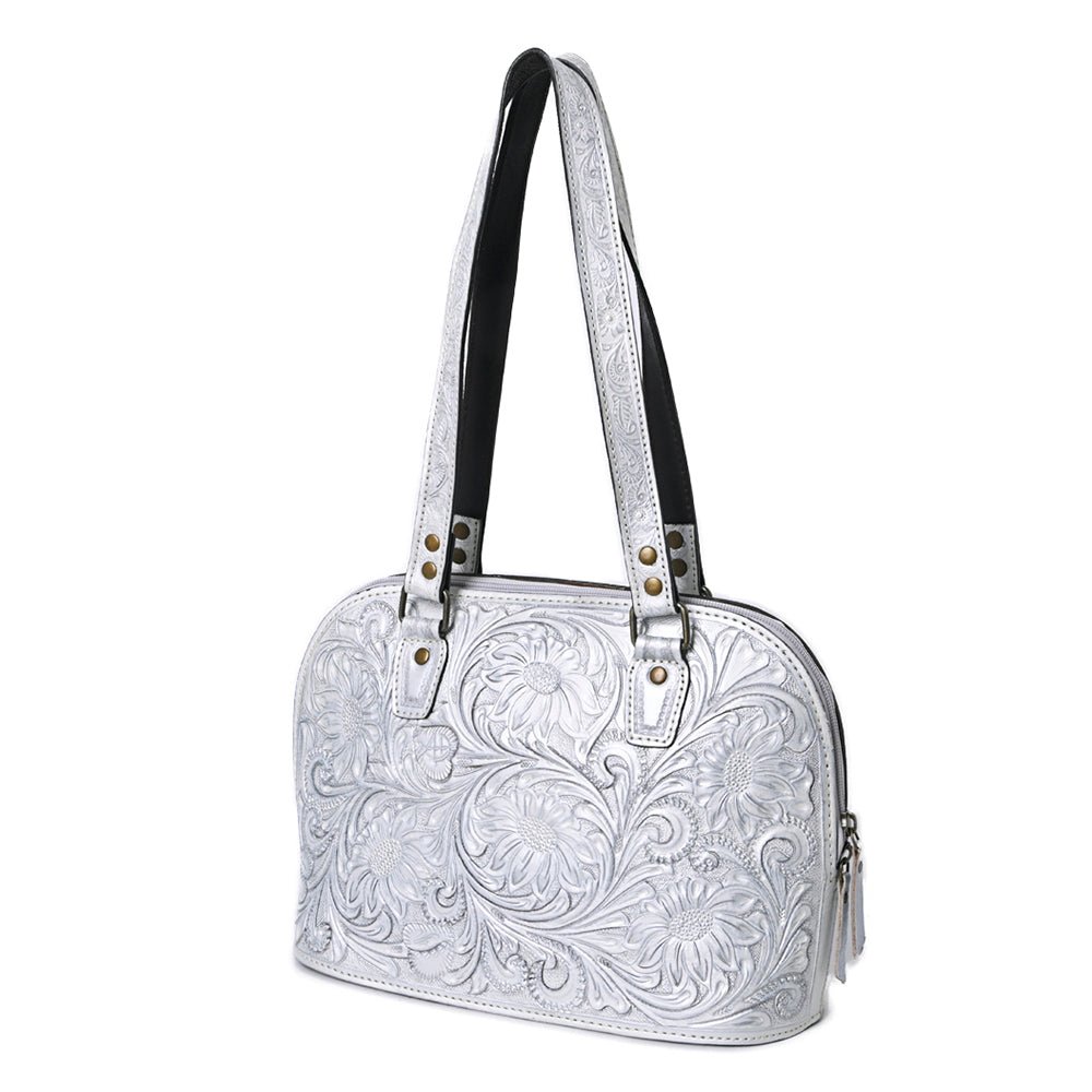 American Darling Tote Hand Tooled Genuine Leather