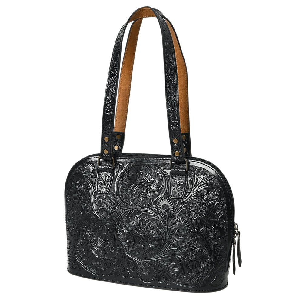 American Darling Tote Hand Tooled Genuine Leather