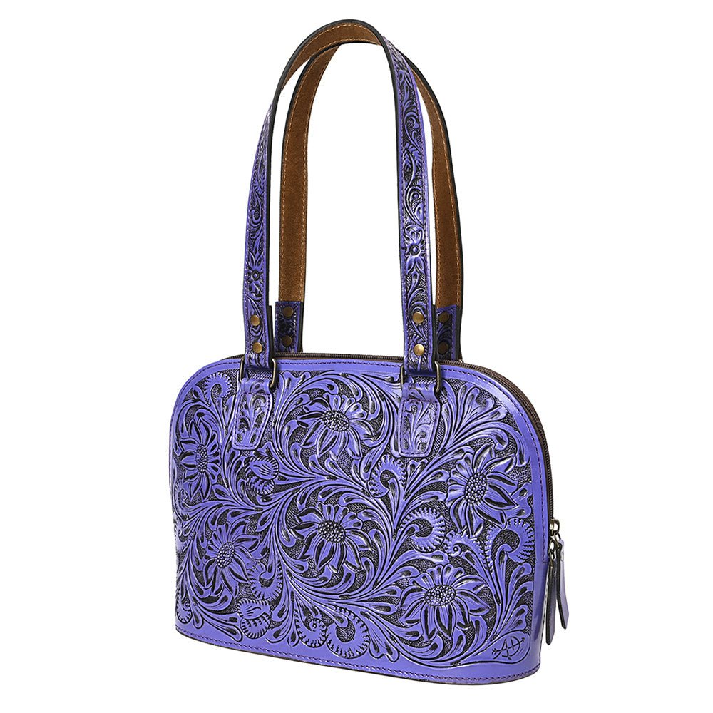 American Darling Tote Hand Tooled Genuine Leather